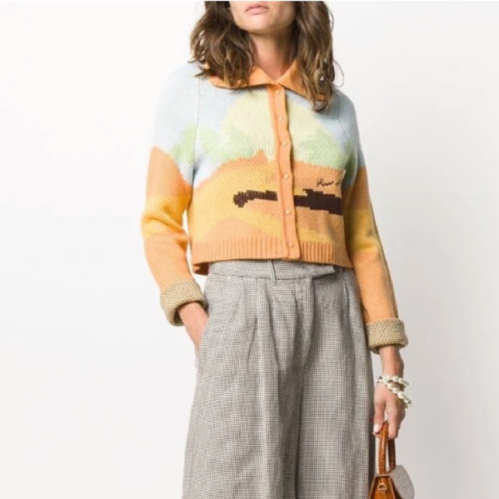 House of Sunny Daybreak Cropped Button Up Cardigan - Picture 14 of 15